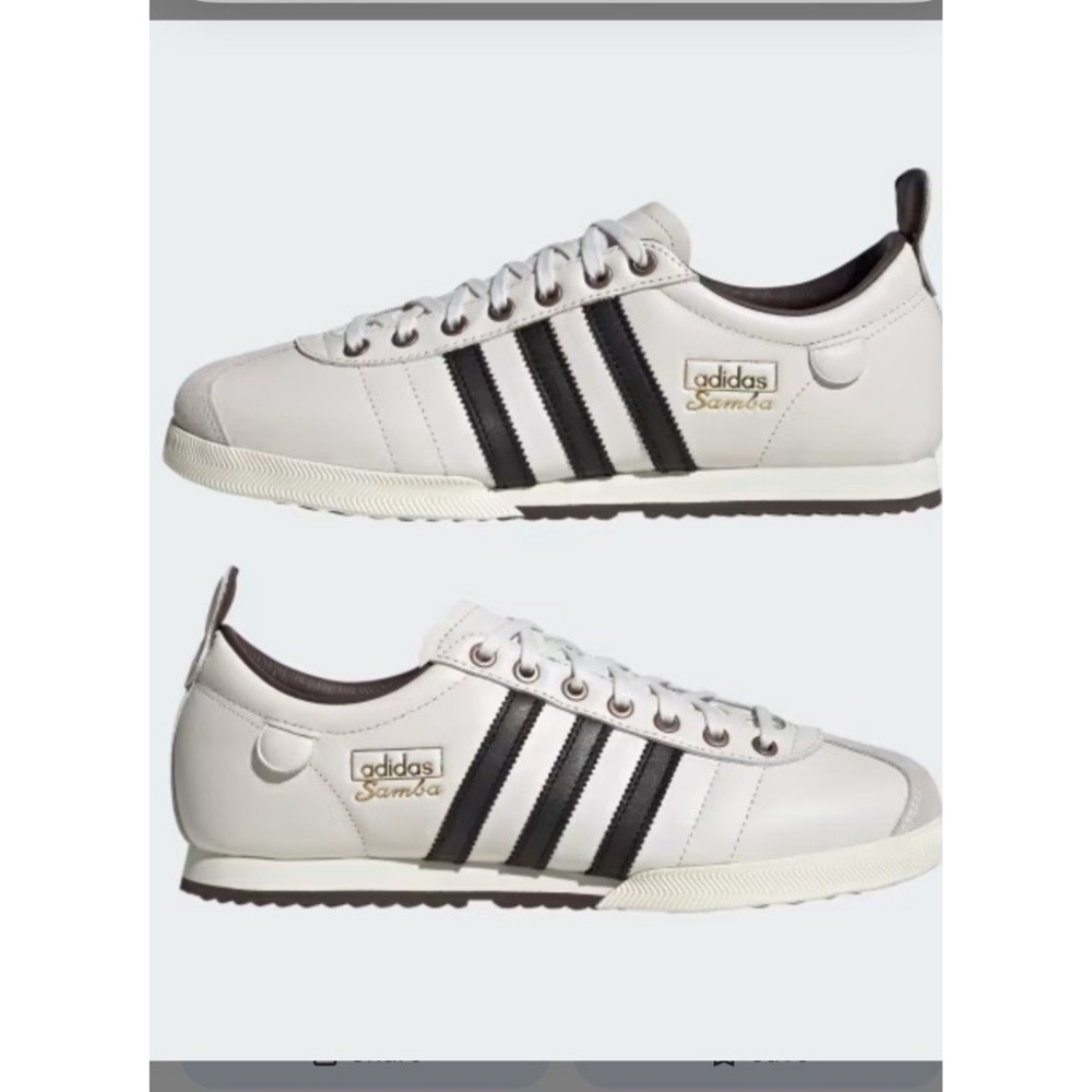 JQ5104 Adidas NWT  Samba 62 Cloud White Core‎ Black  men’s Size 6.5 women’s 7.5
